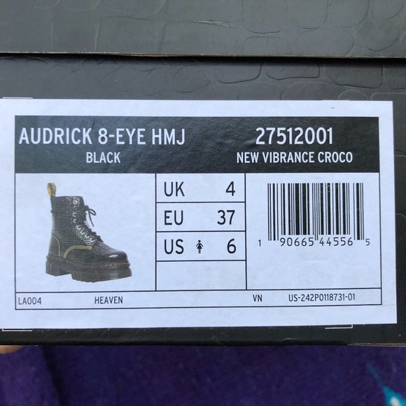 Dr Martens x Marc Jacobs Audrick Heaven 37 NWT - Picture 10 of 10